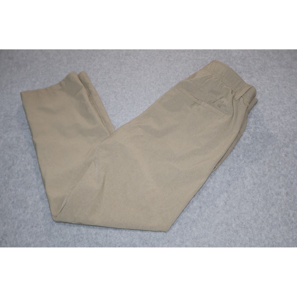Under Armour Golf Pants Mens 30x30 Tan Khaki Breathable Tapered Casual Travel **